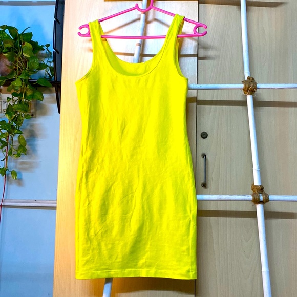 Forever 21 neon green mini bodycon dress - Picture 3 of 4